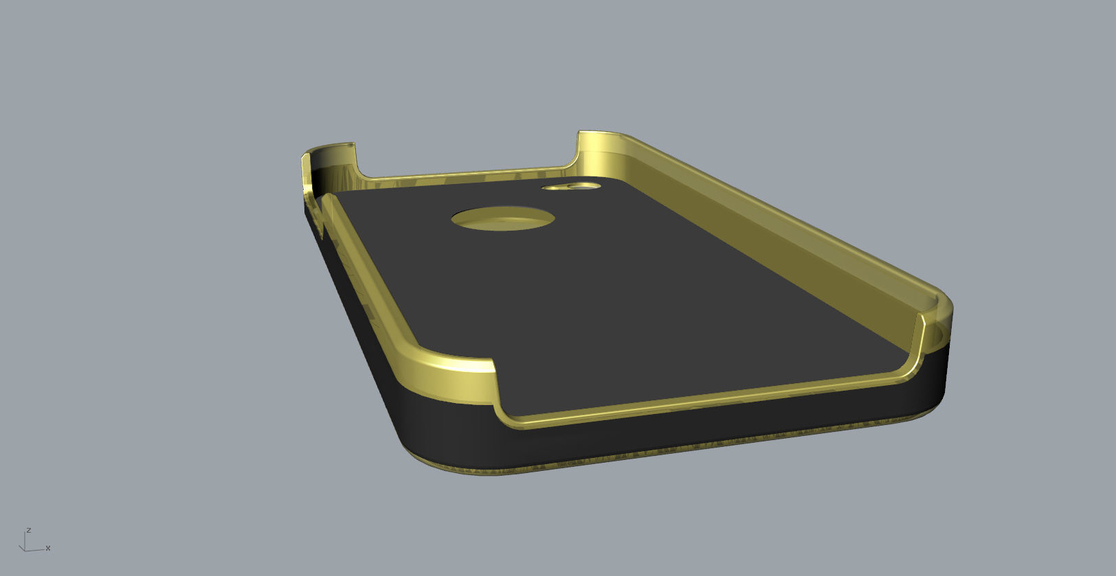 iphone4 and 4S black lighting case design 3D print model_12