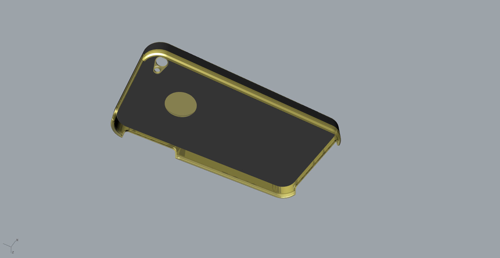 iphone4 and 4S black lighting case design 3D print model_4