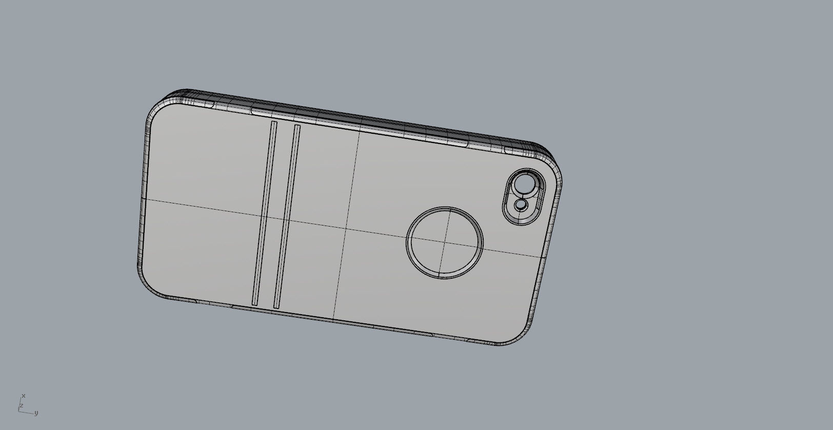 iphone4 and 4S black lighting case design 3D print model_30