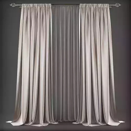 Curtain 3D model 367