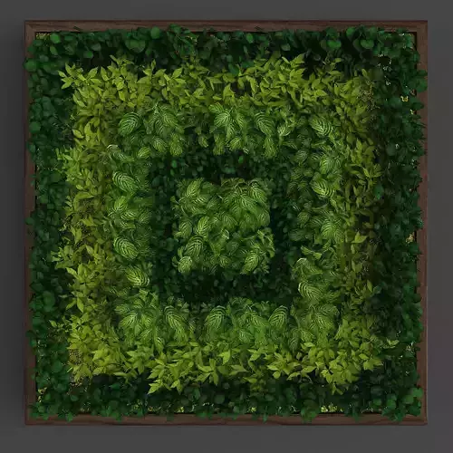 Vertical gardening 07 Low-poly 3D model
