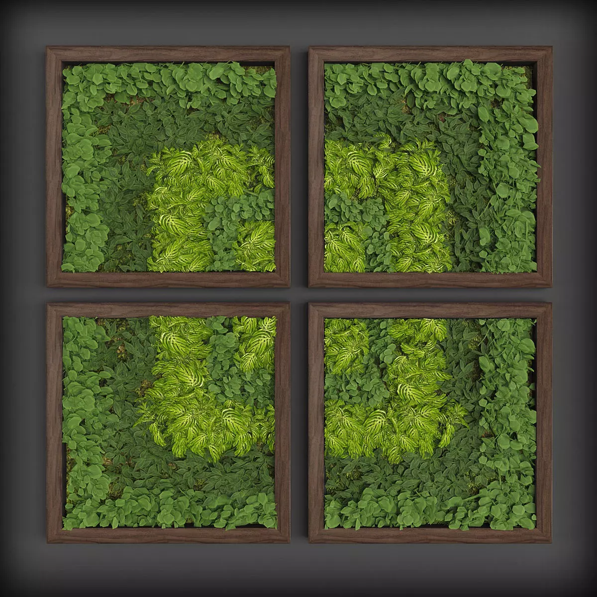 Vertical gardening 08 Low-poly 3D model_0