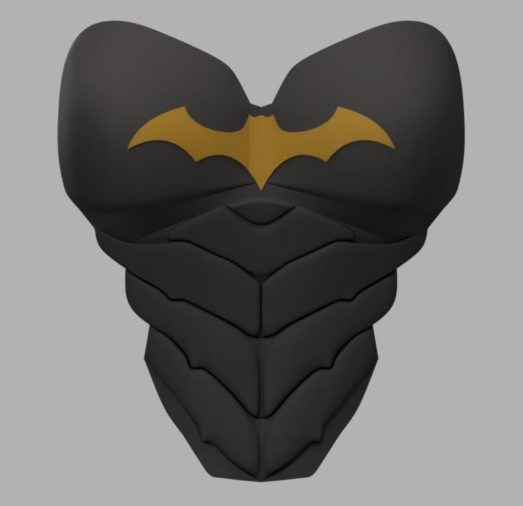 Batgirl Upper body Armor 3D Print Design and style picture relating to Batgirl Logo Printable known as Batgirl Upper body Armor 3D Print Type