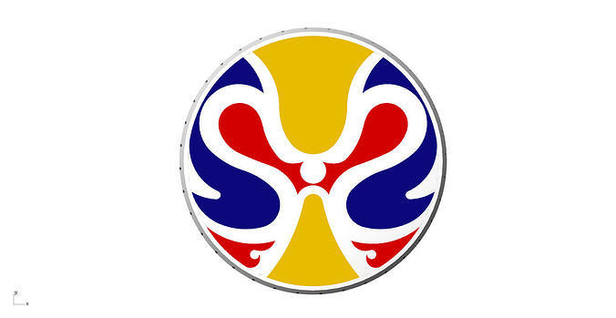 2019 China Basketball World Cup Badge 3d design 3D print model