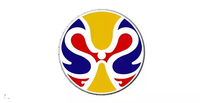 2019 China Basketball World Cup Badge 3d design