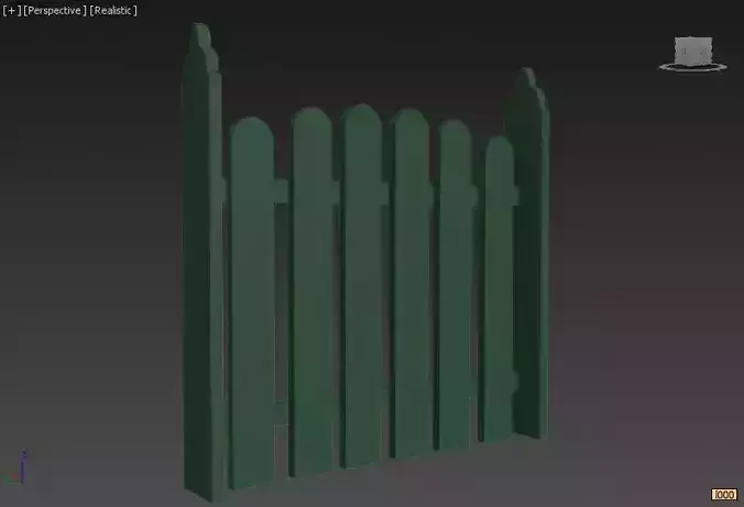 Door garden 001 3D model
