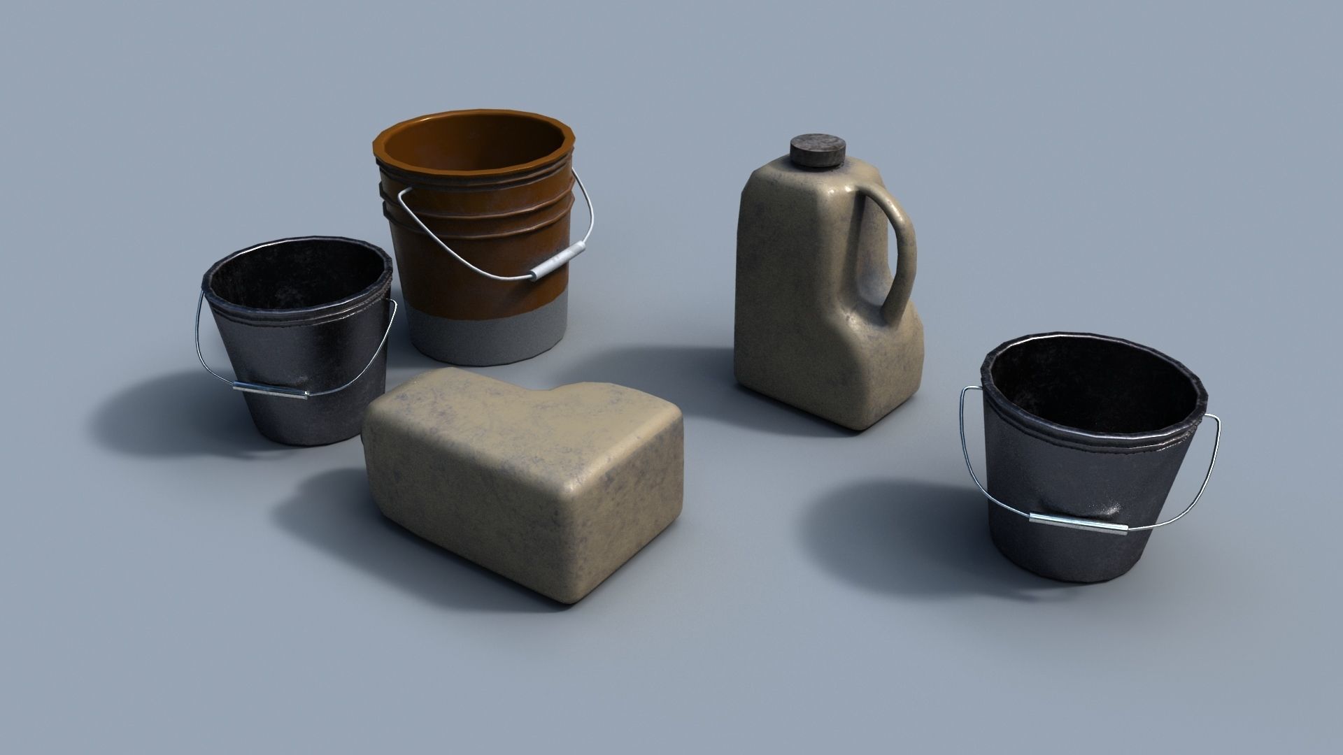 Scene Props Low-poly 3D model_7