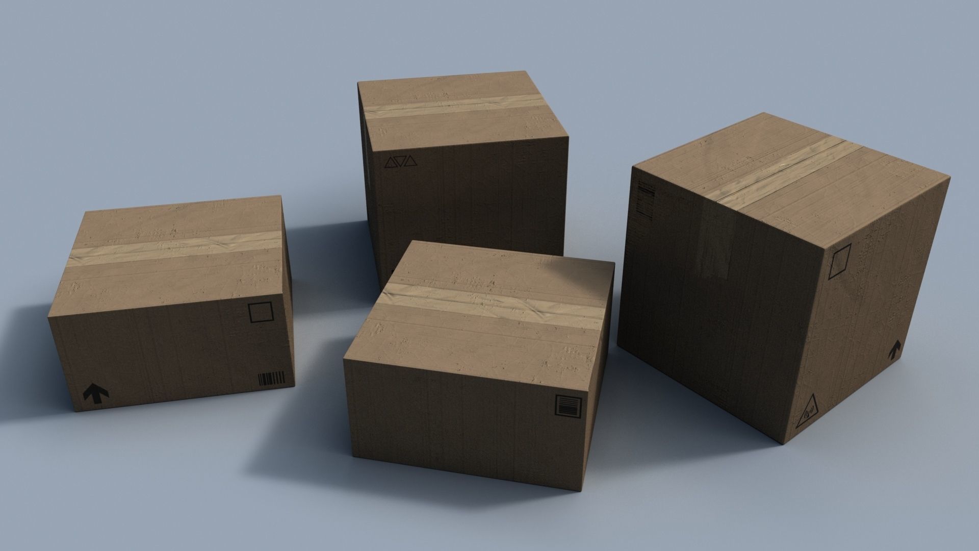 Scene Props Low-poly 3D model_2