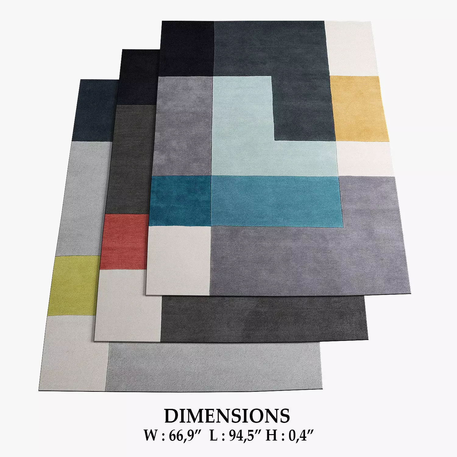 Tetris Rugs 246 3D model