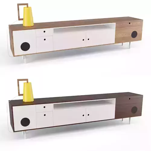 Caixa Buffet and Cabinet Sideboard Low-poly 3D model