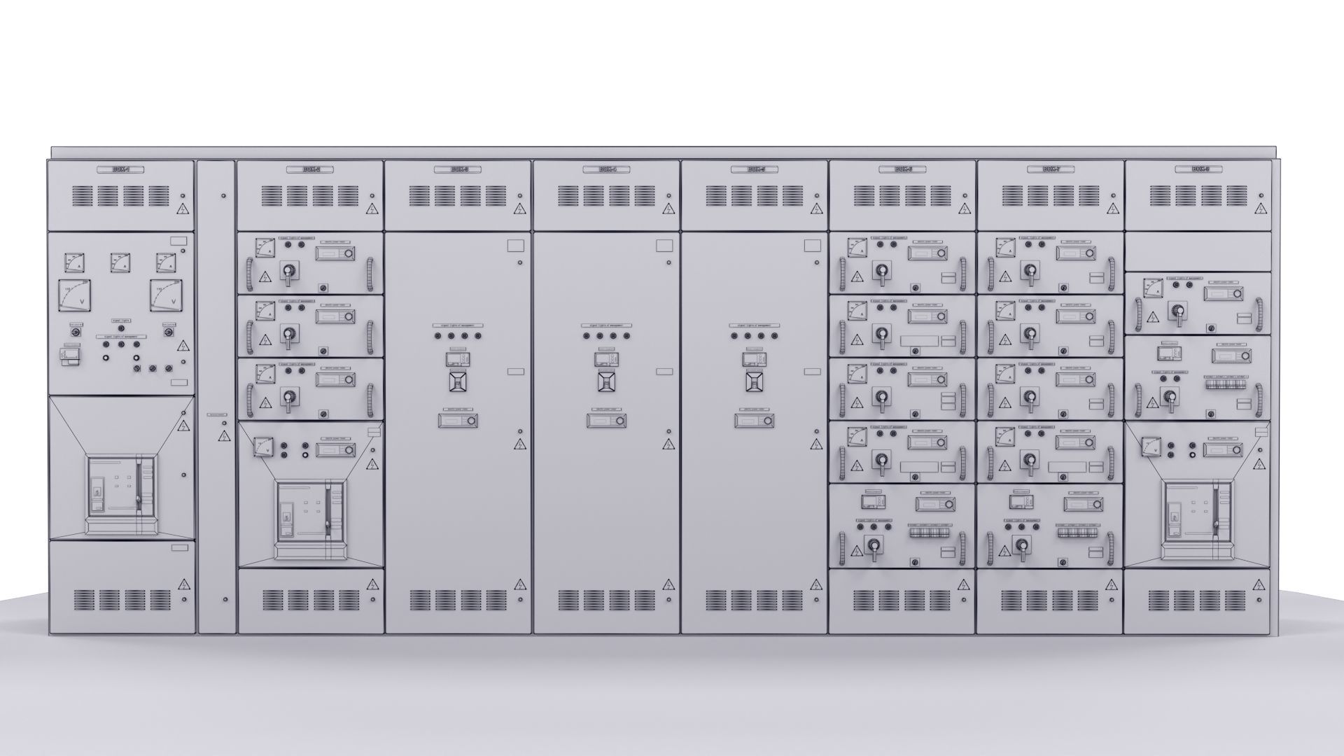 Complete Transformer Substations for Internal Installation  3D model_16