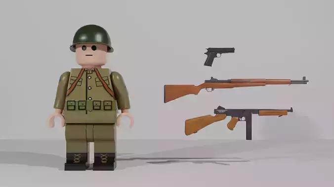Lego WW2 Soldier