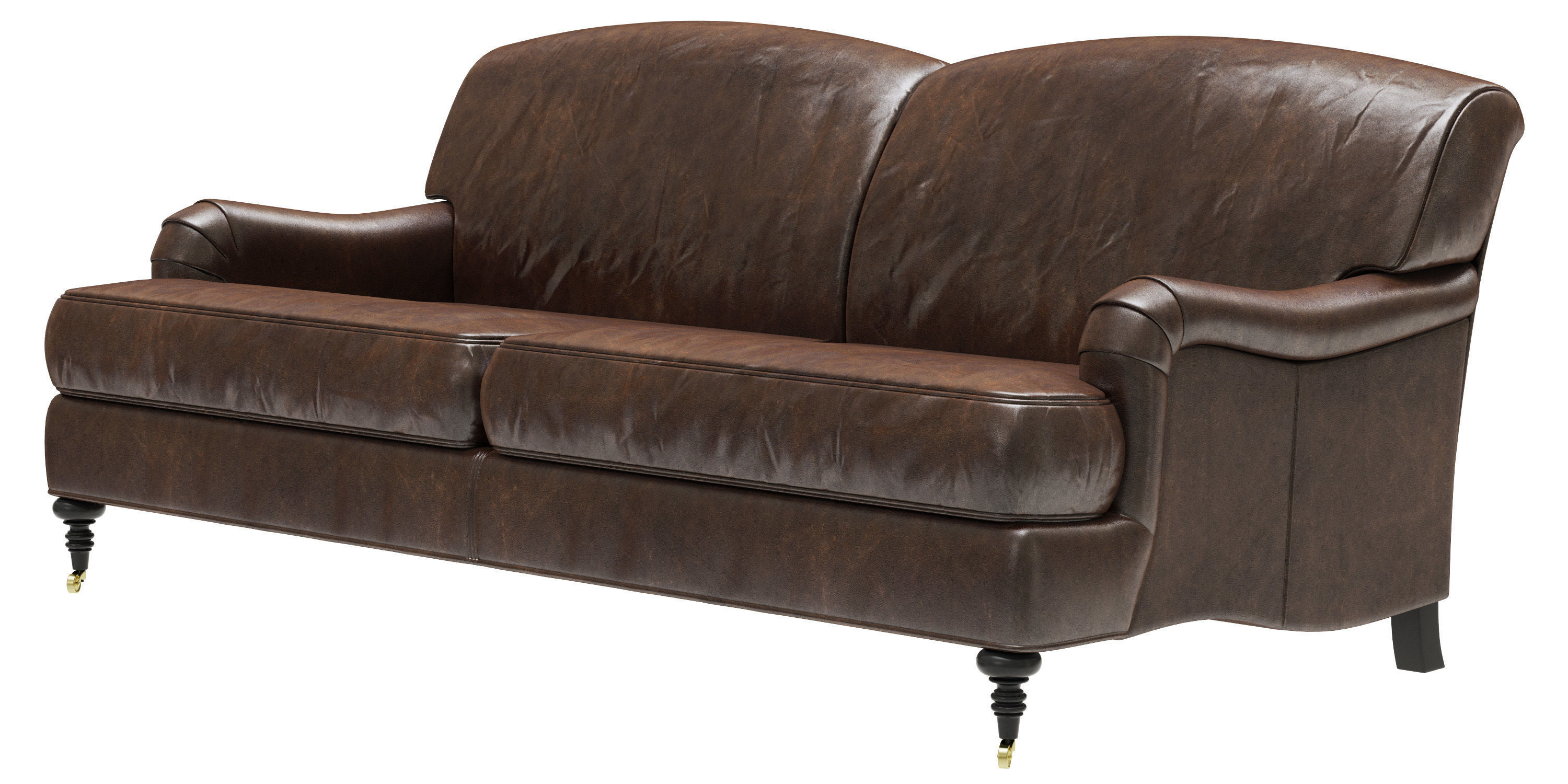 Restoration Hardware Barclay Leather 2seat Sofa 3D model CGTrader