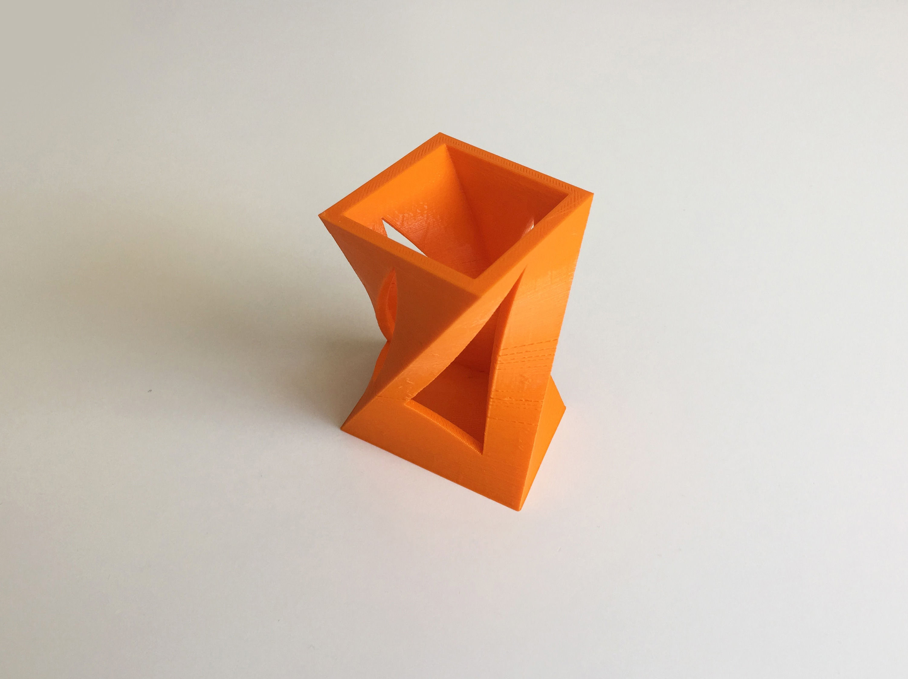 Box-Vase 5 orange vase 3D print model_5