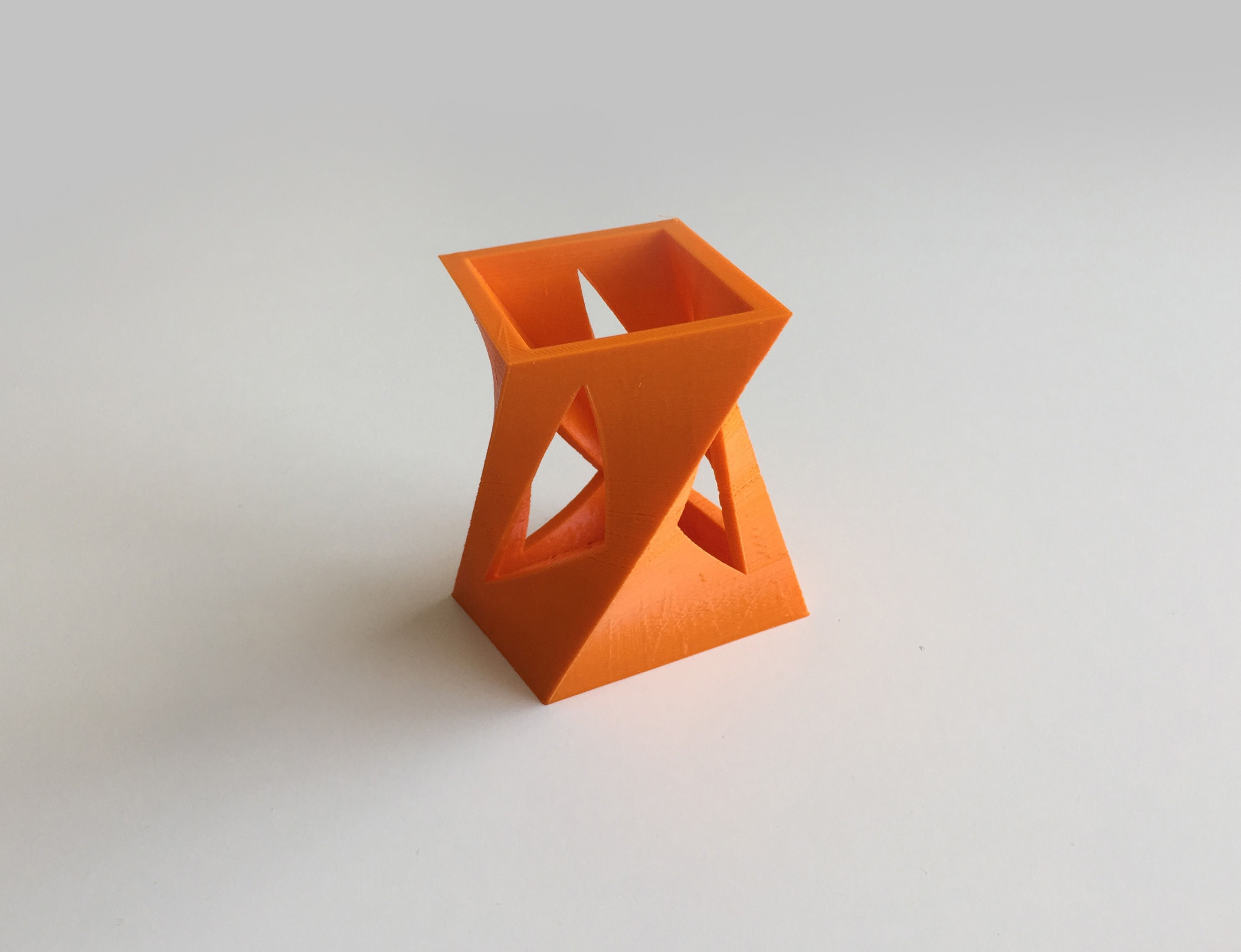 Box-Vase 5 orange vase 3D print model_2