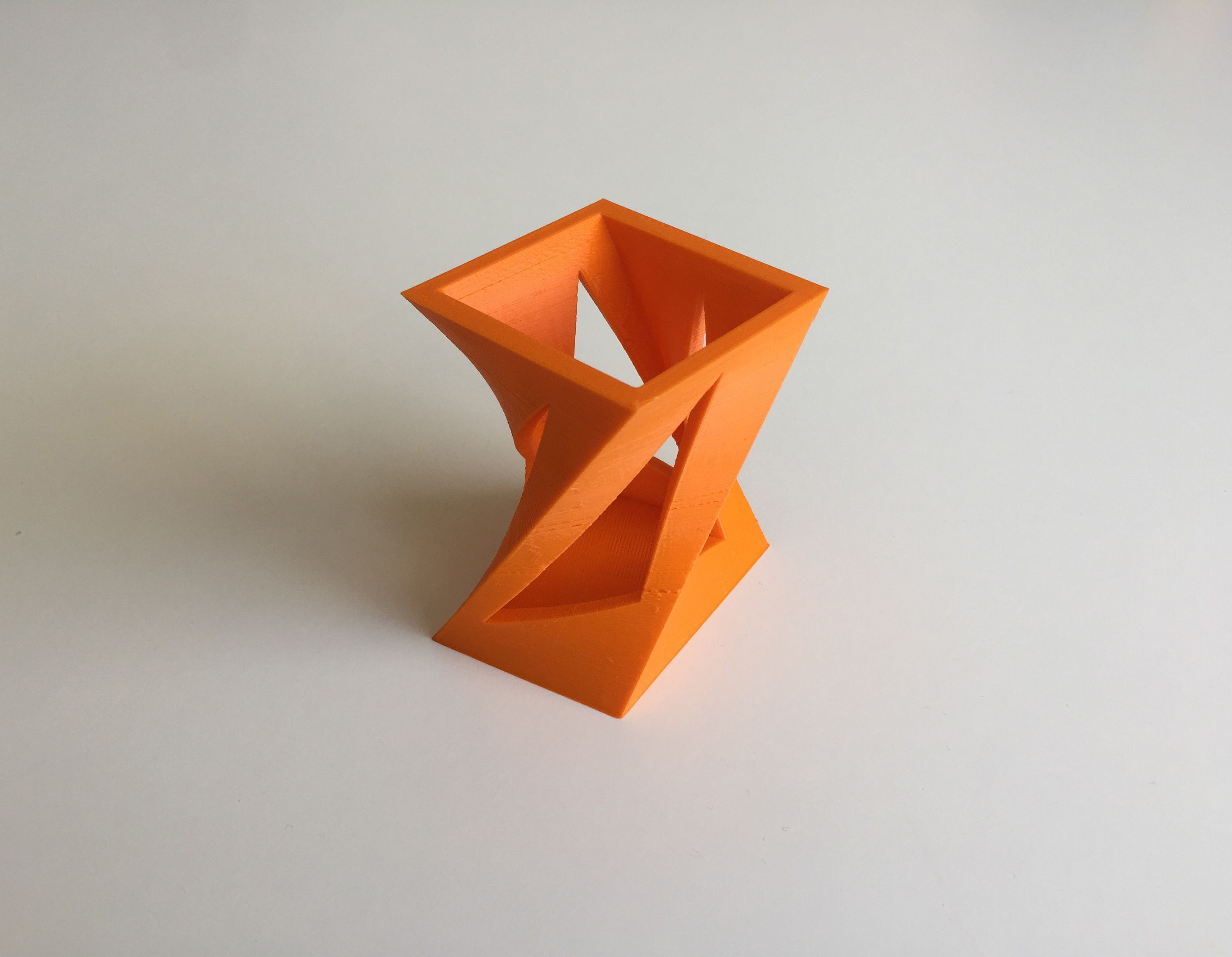 Box-Vase 5 orange vase 3D print model_4