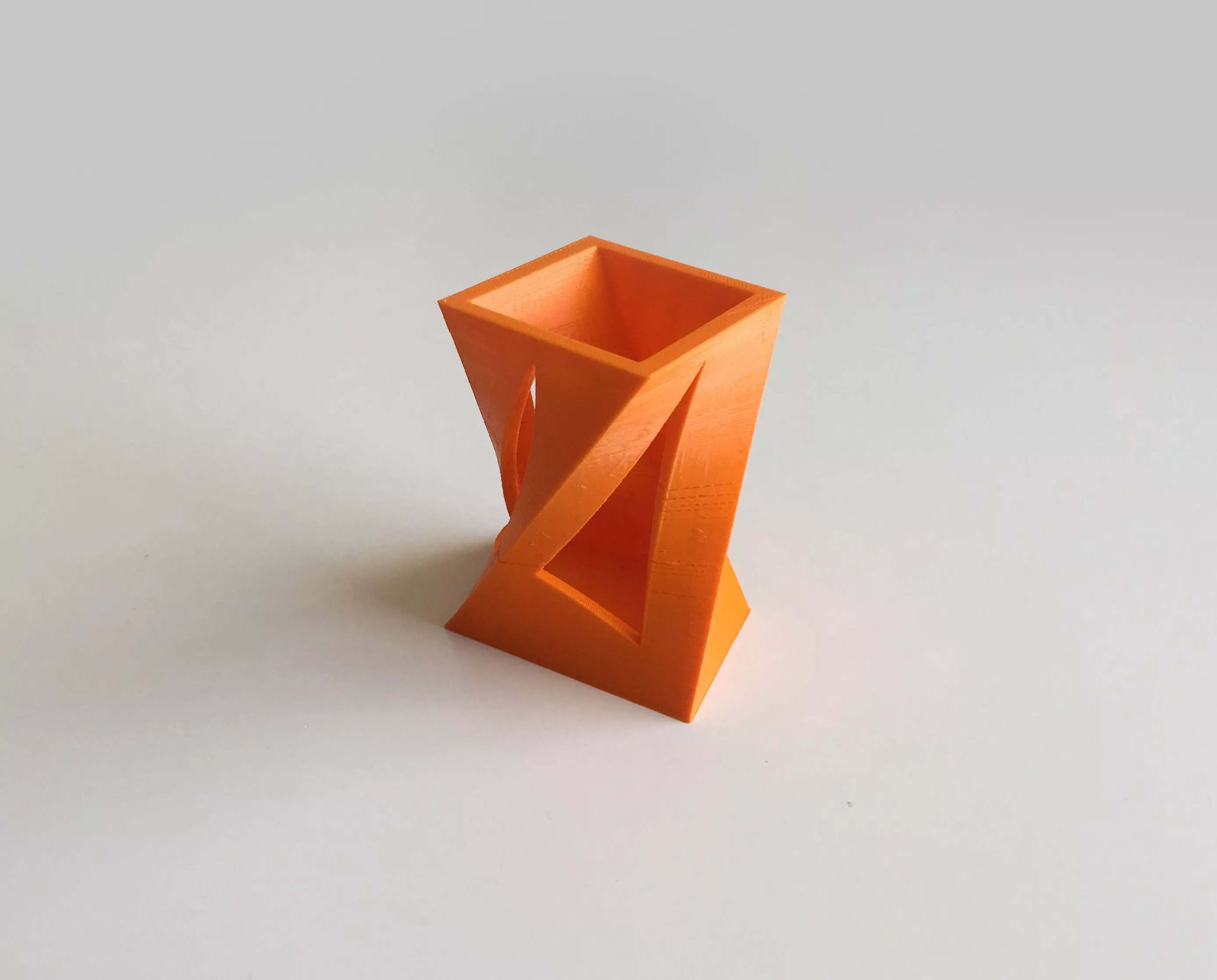 Box-Vase 5 orange vase 3D print model_0