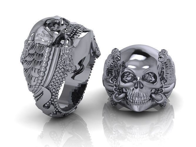 men rings 08 3D print model