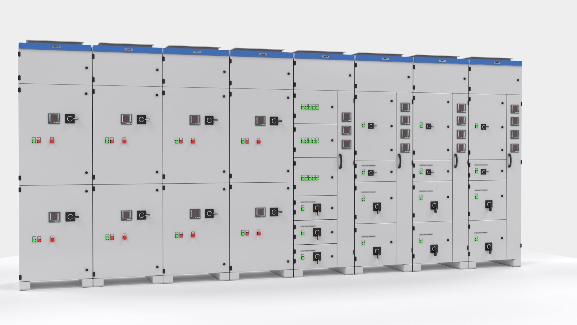 Complete Panels electricity cupboard 3D model_13