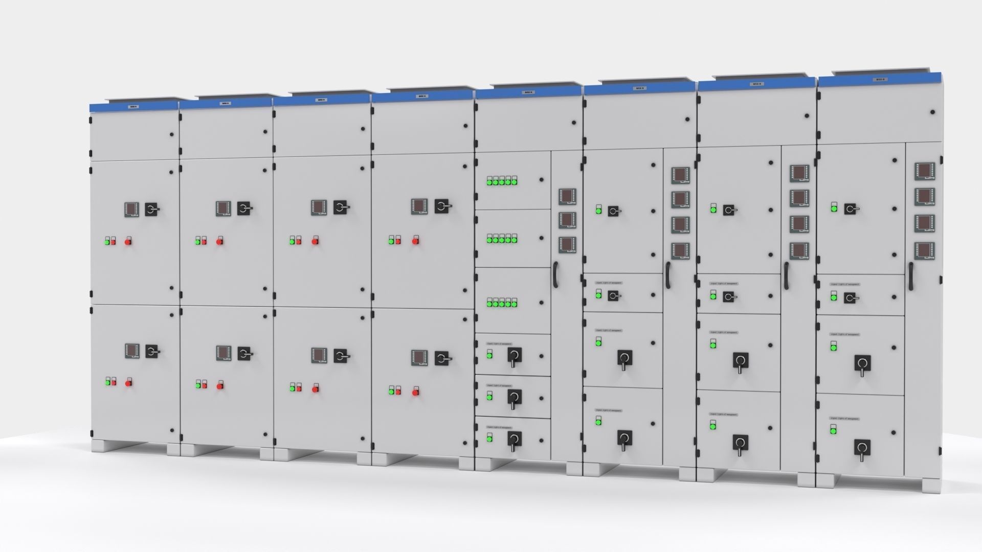 Complete Panels electricity cupboard 3D model_1