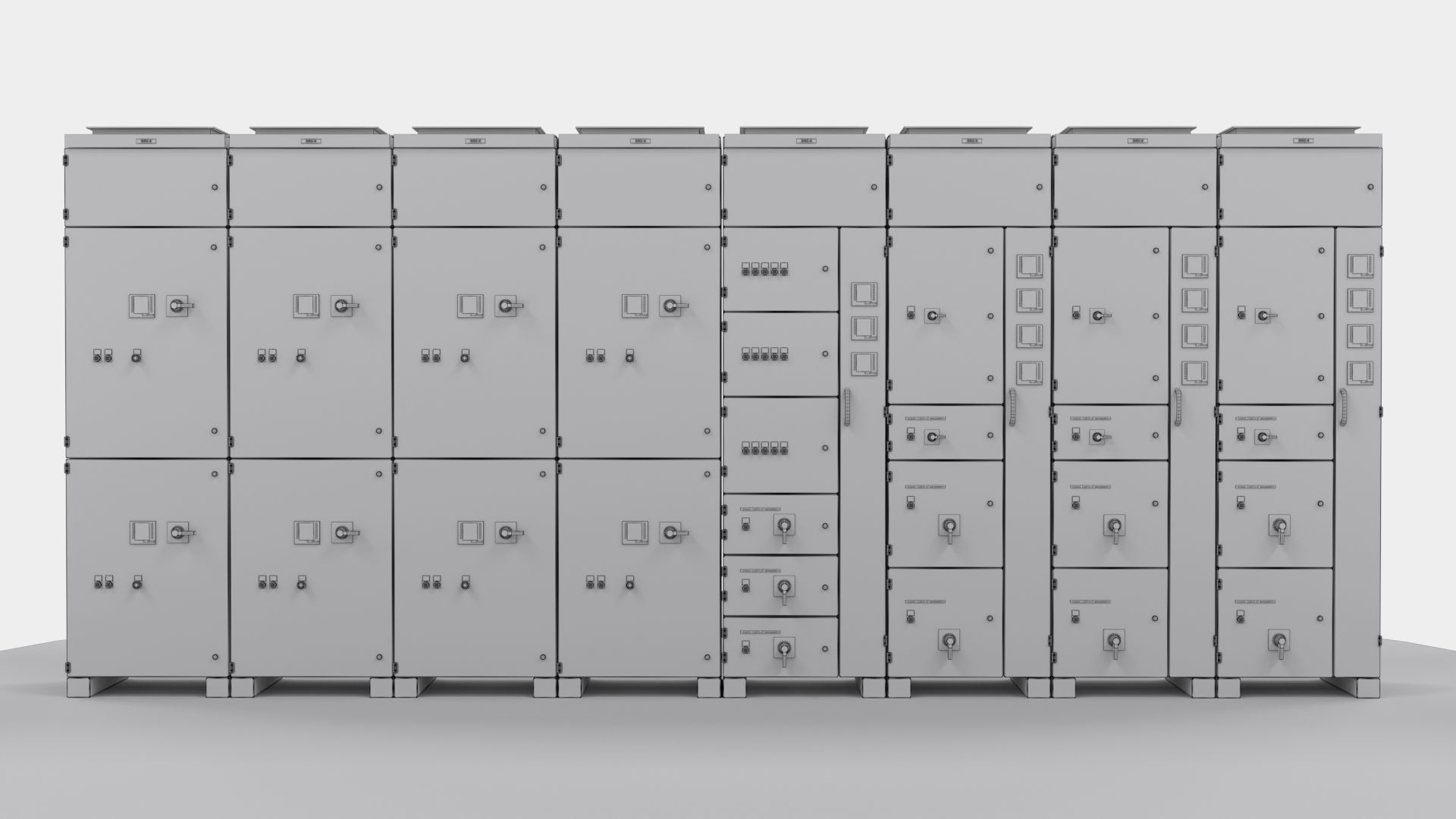 Complete Panels electricity cupboard 3D model_16