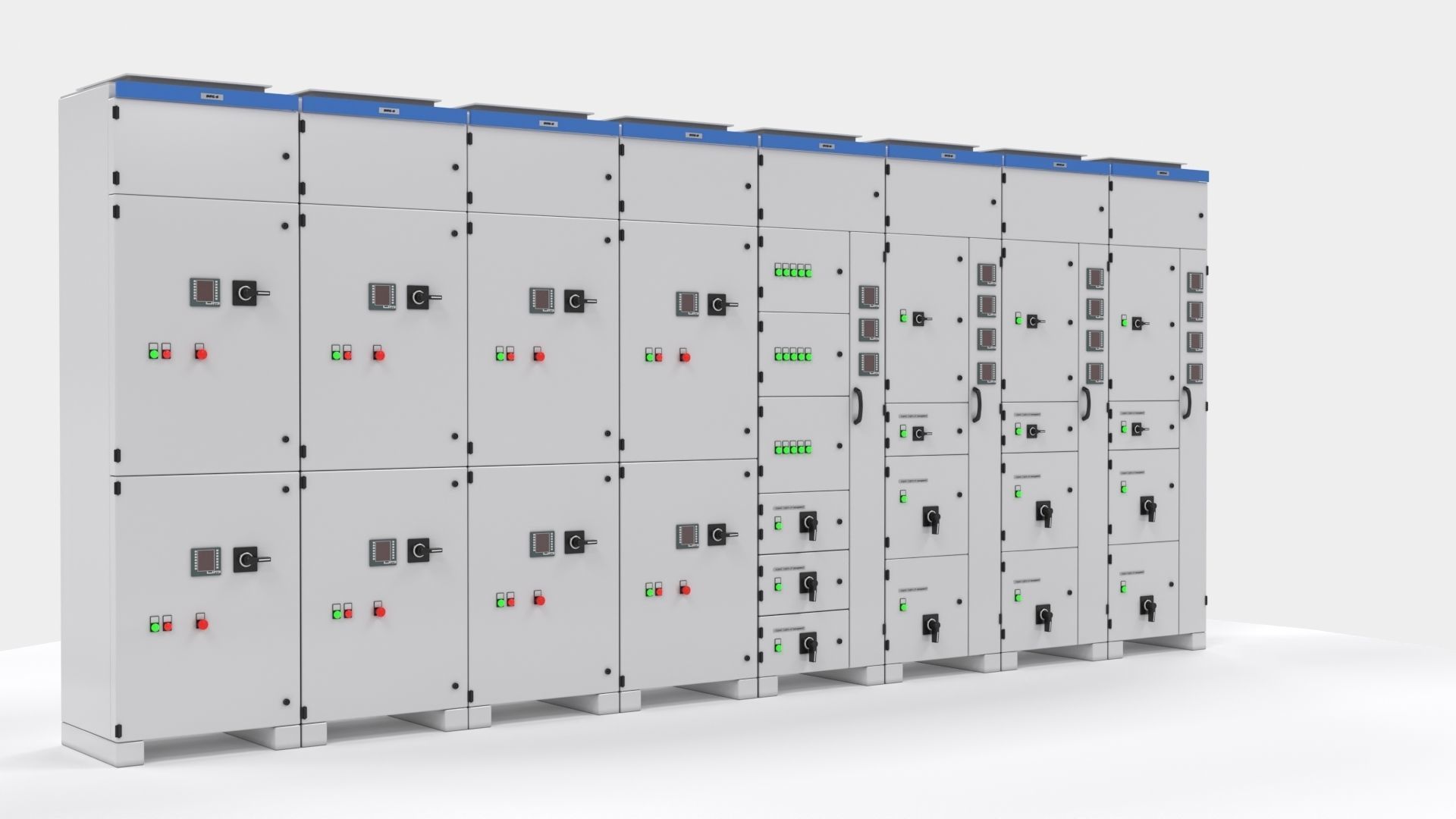 Complete Panels electricity cupboard 3D model_12