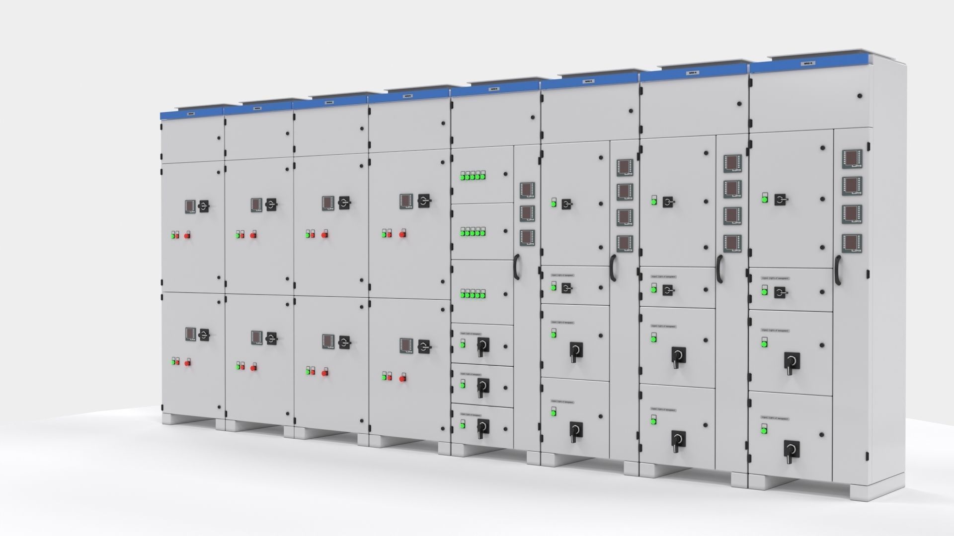Complete Panels electricity cupboard 3D model_2