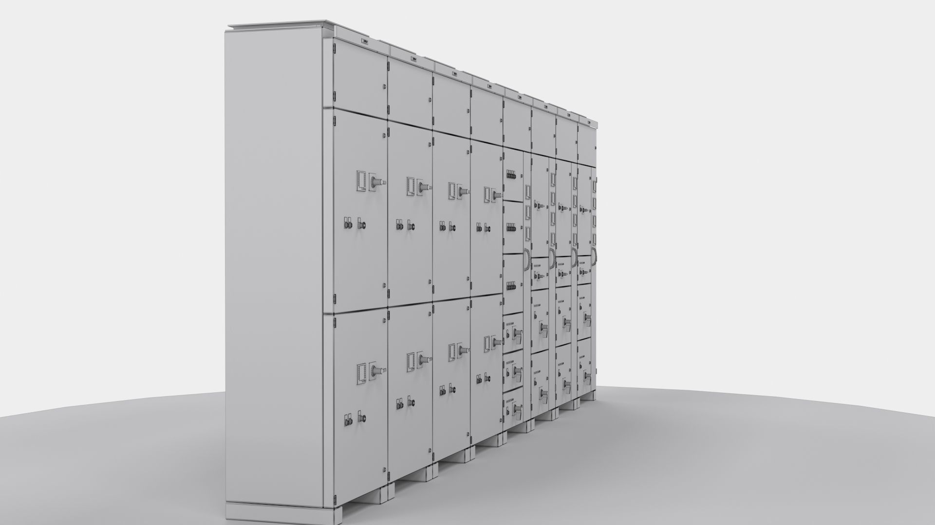 Complete Panels electricity cupboard 3D model_17