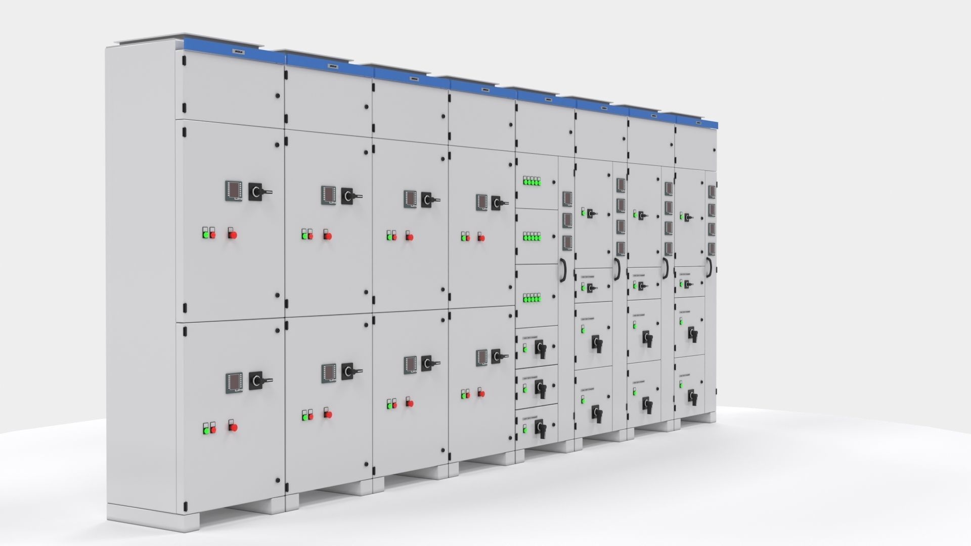 Complete Panels electricity cupboard 3D model_11