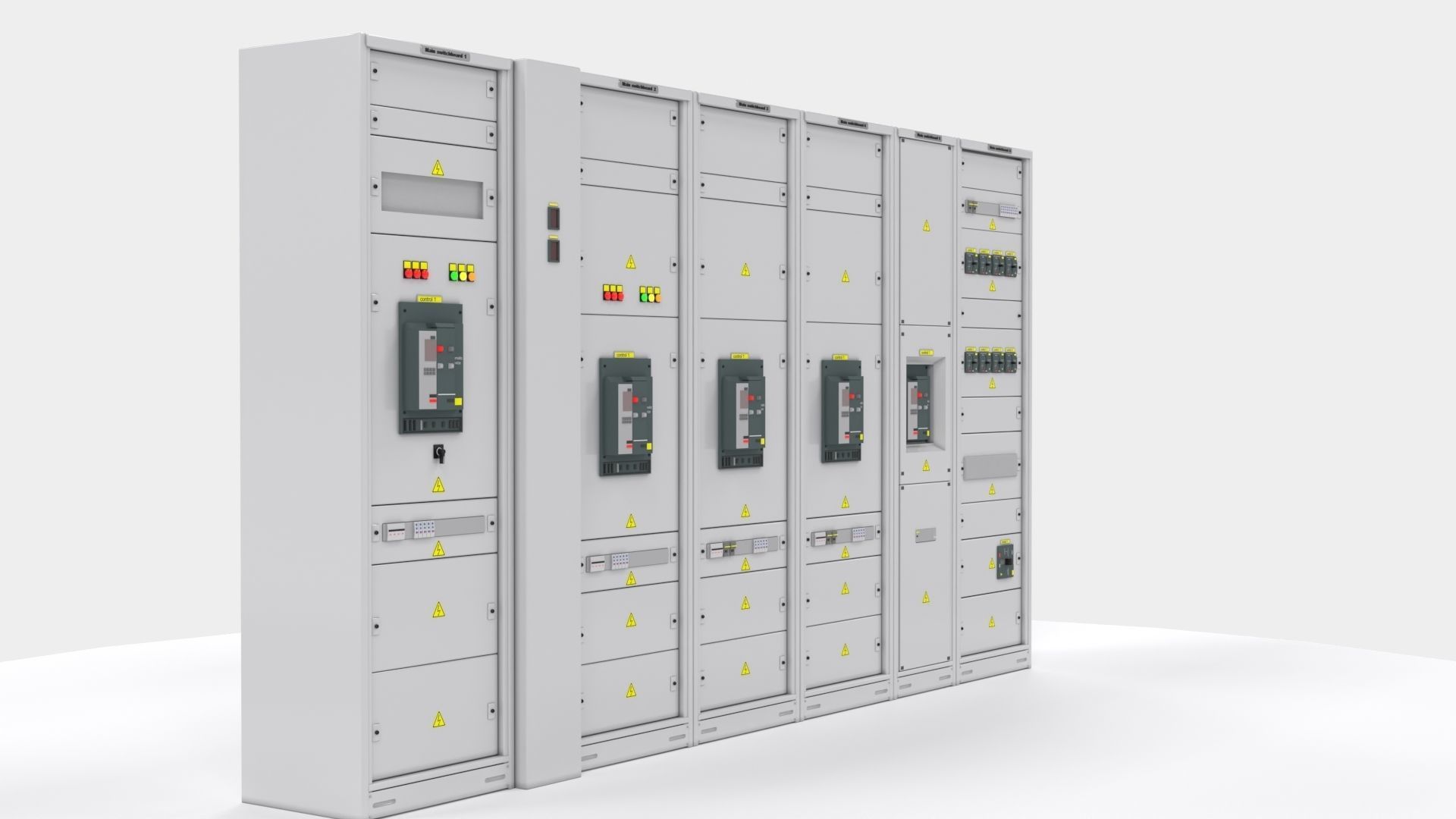 Switching cabinets server automation  3D model_11