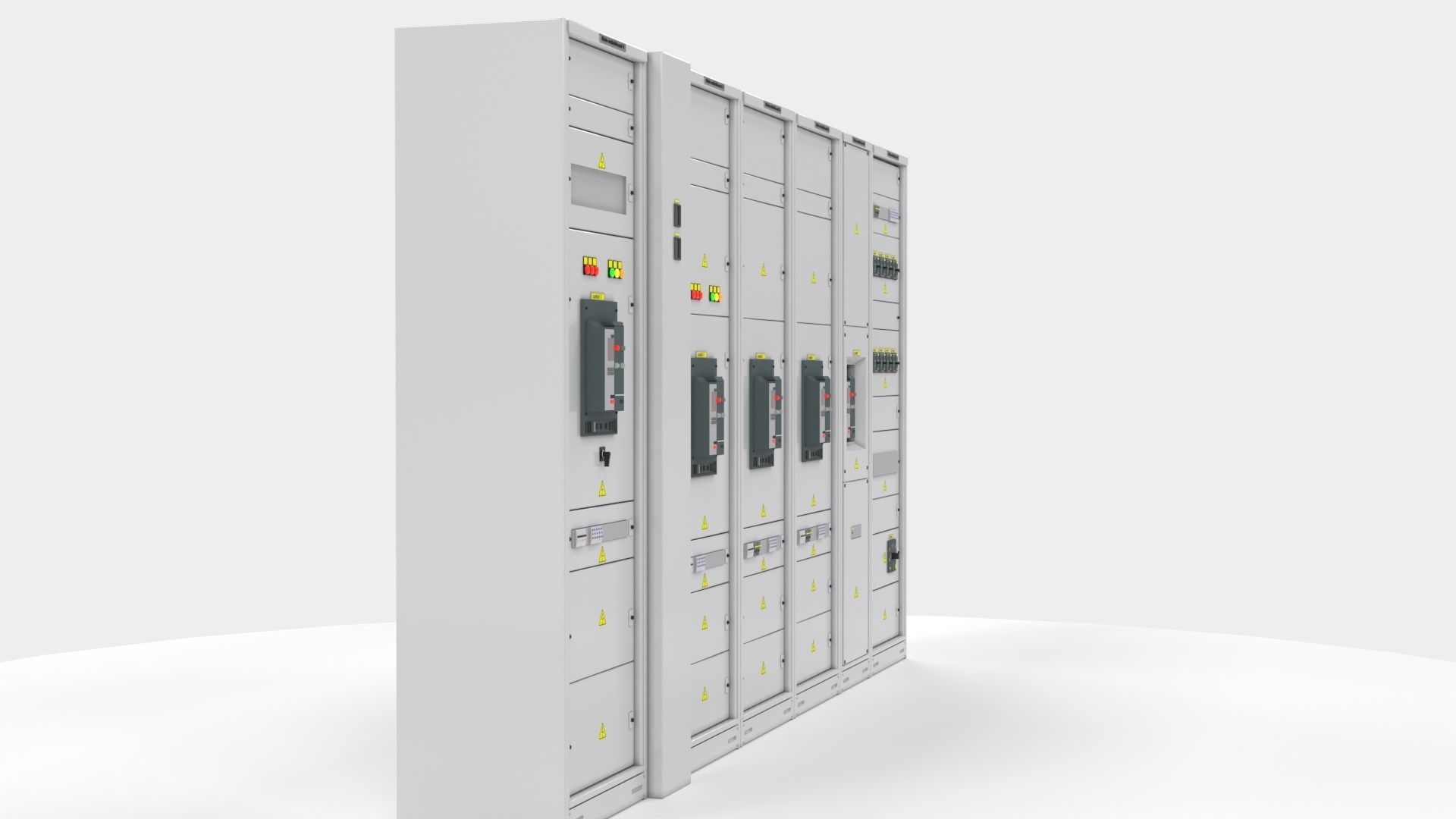 Switching cabinets server automation  3D model_10
