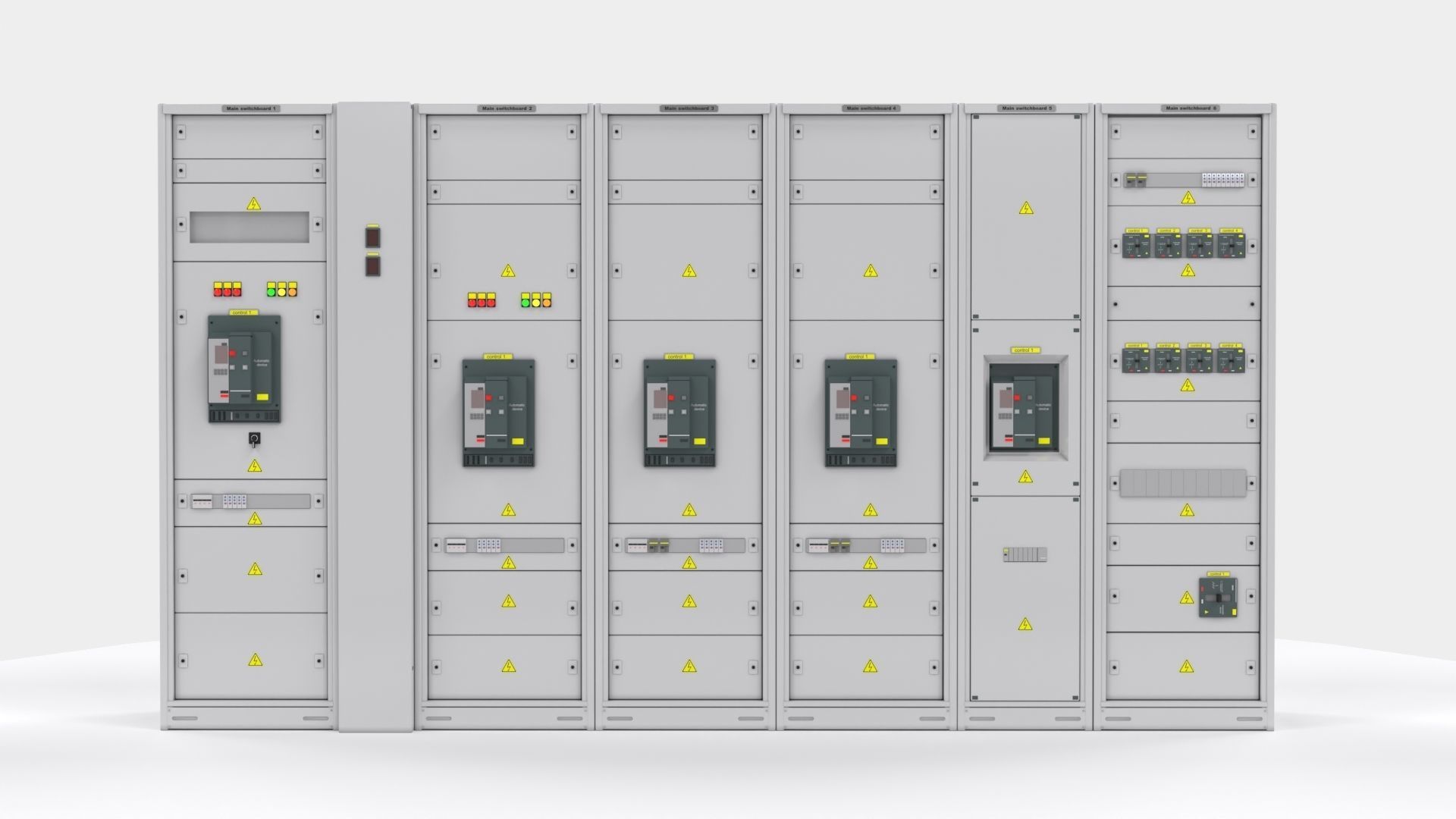 Switching cabinets server automation  3D model_14