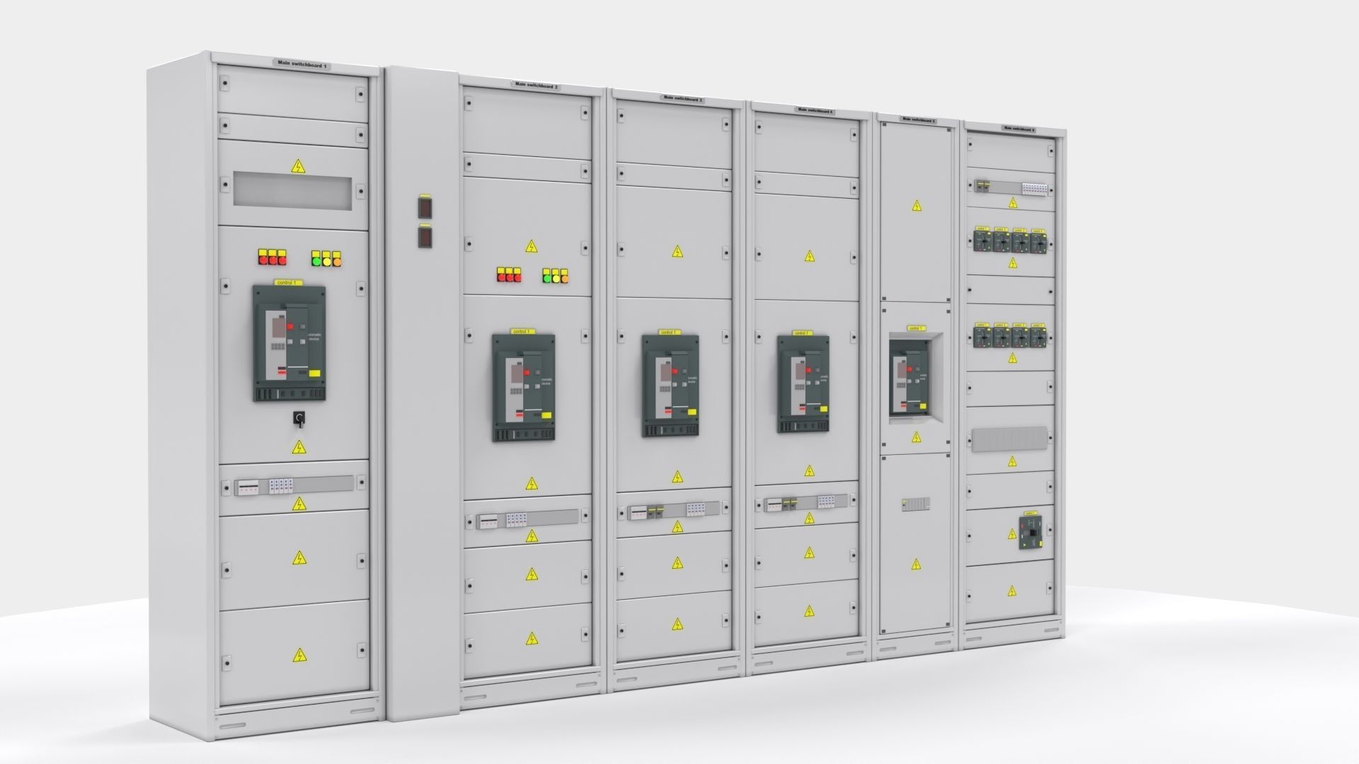 Switching cabinets server automation  3D model_12