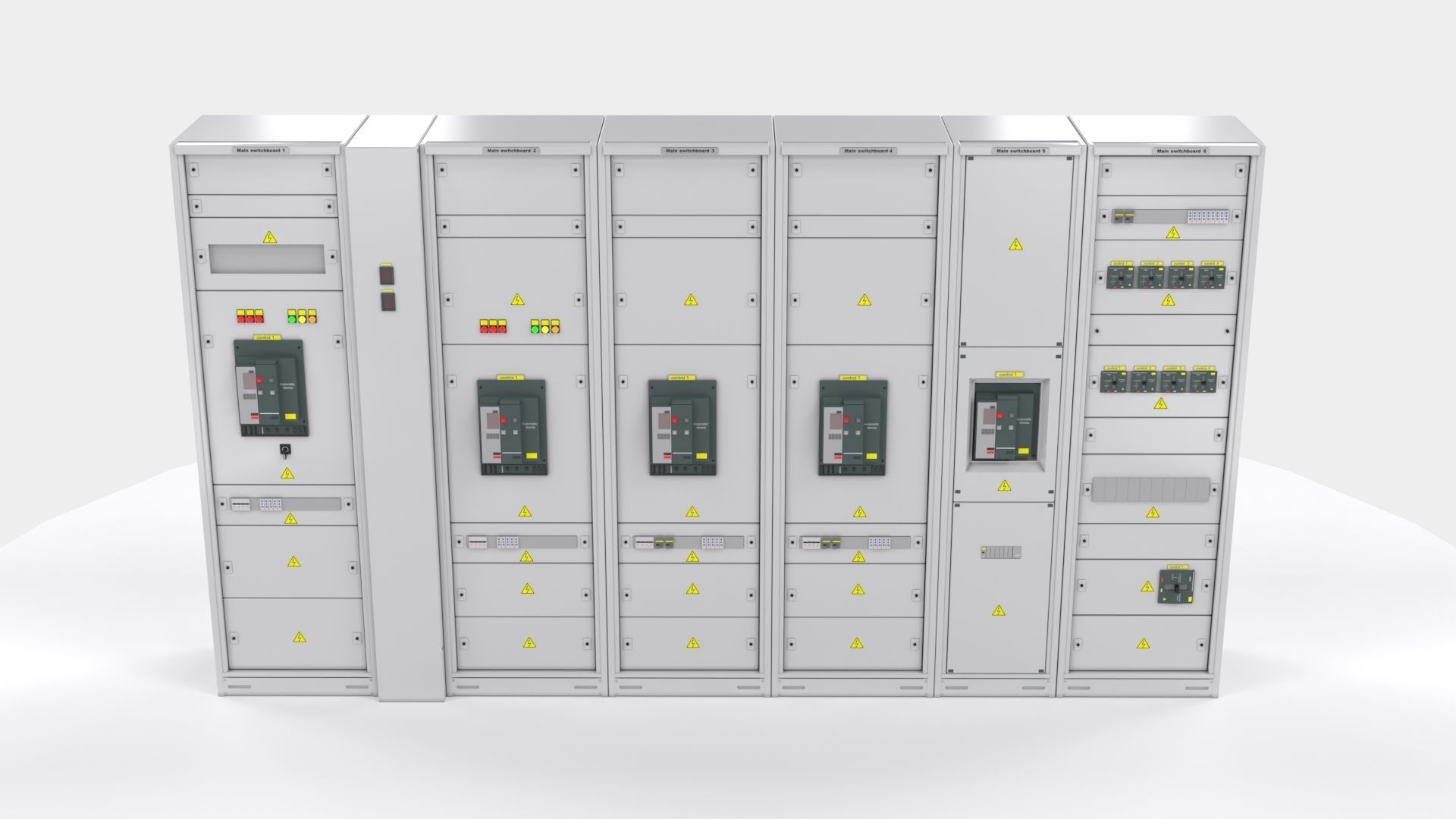 Switching cabinets server automation  3D model_15