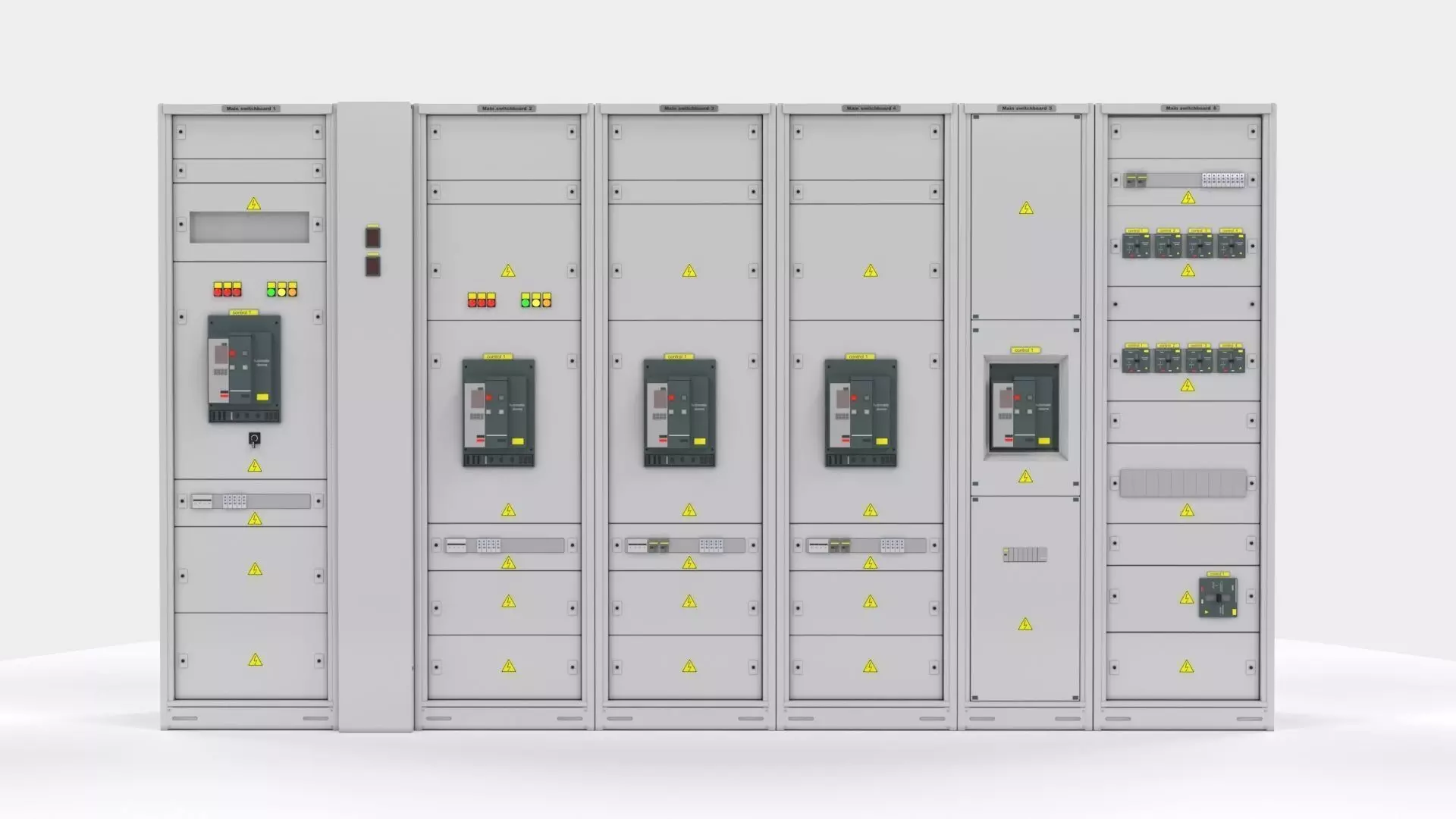 Switching cabinets server automation  3D model_0