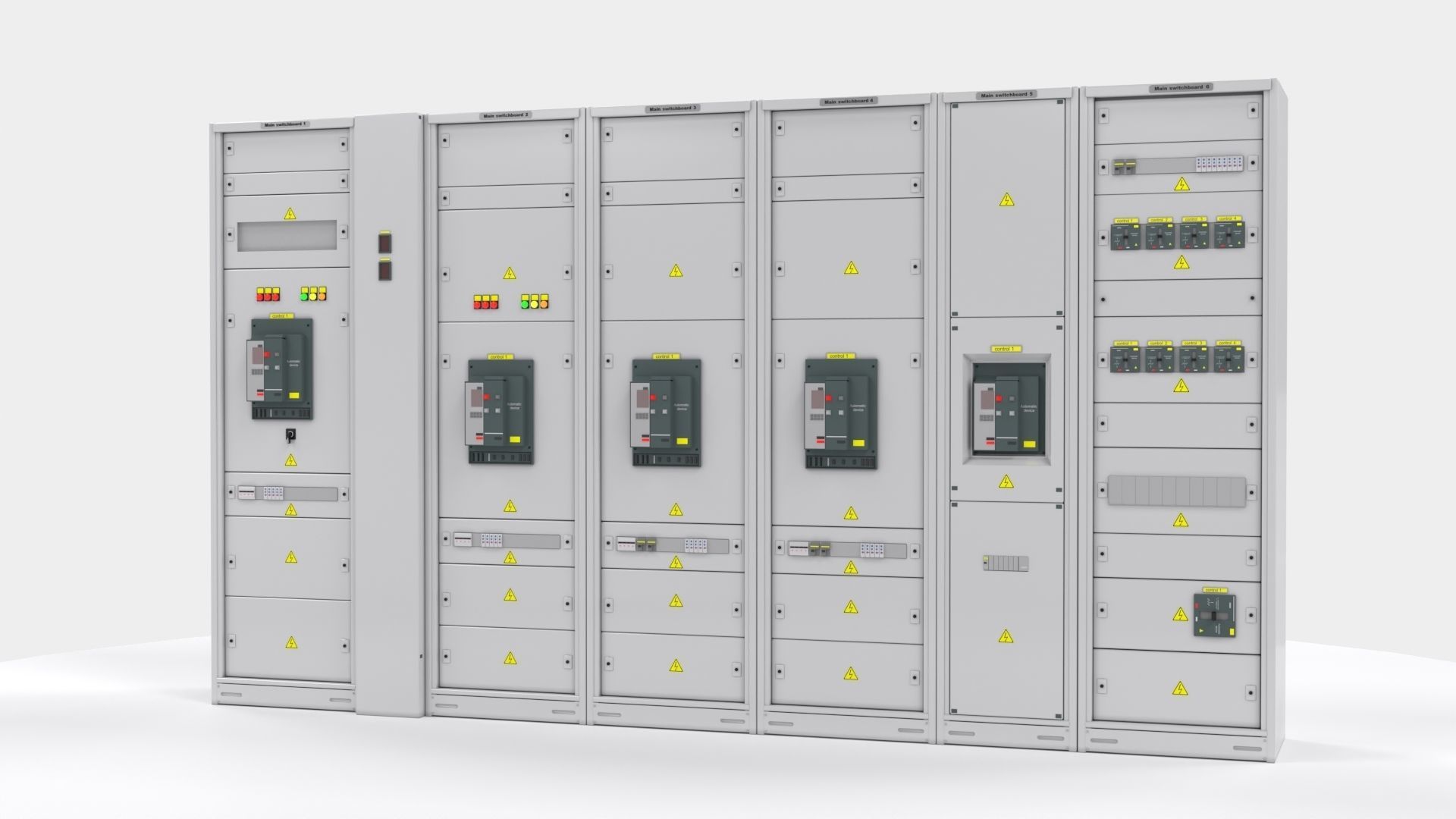 Switching cabinets server automation  3D model_1