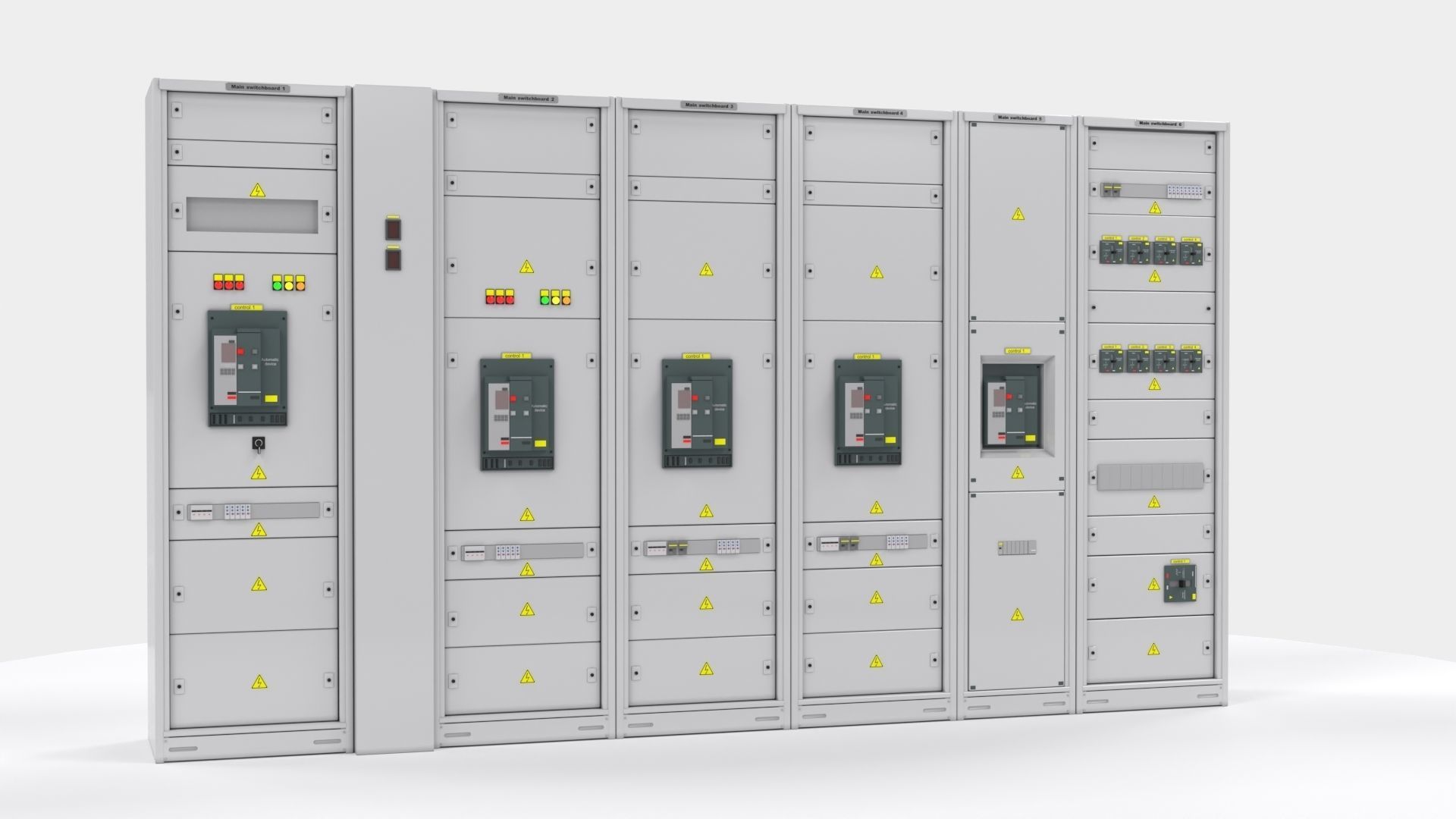 Switching cabinets server automation  3D model_13