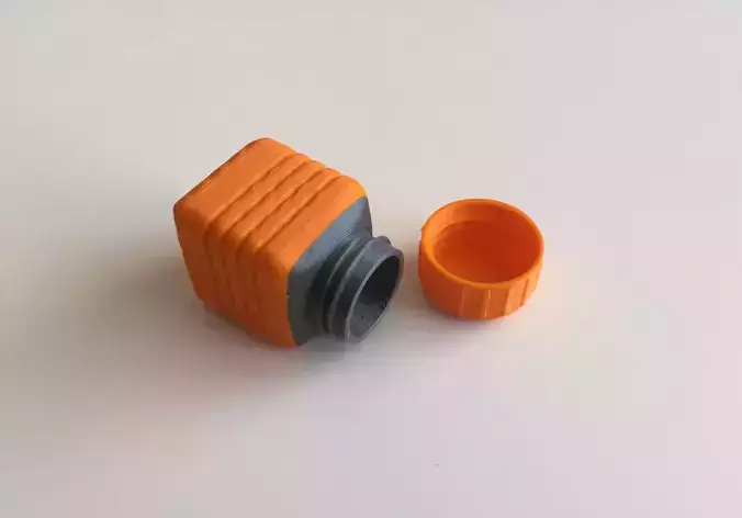 Bottle and Screw-Cap 22 3D print model