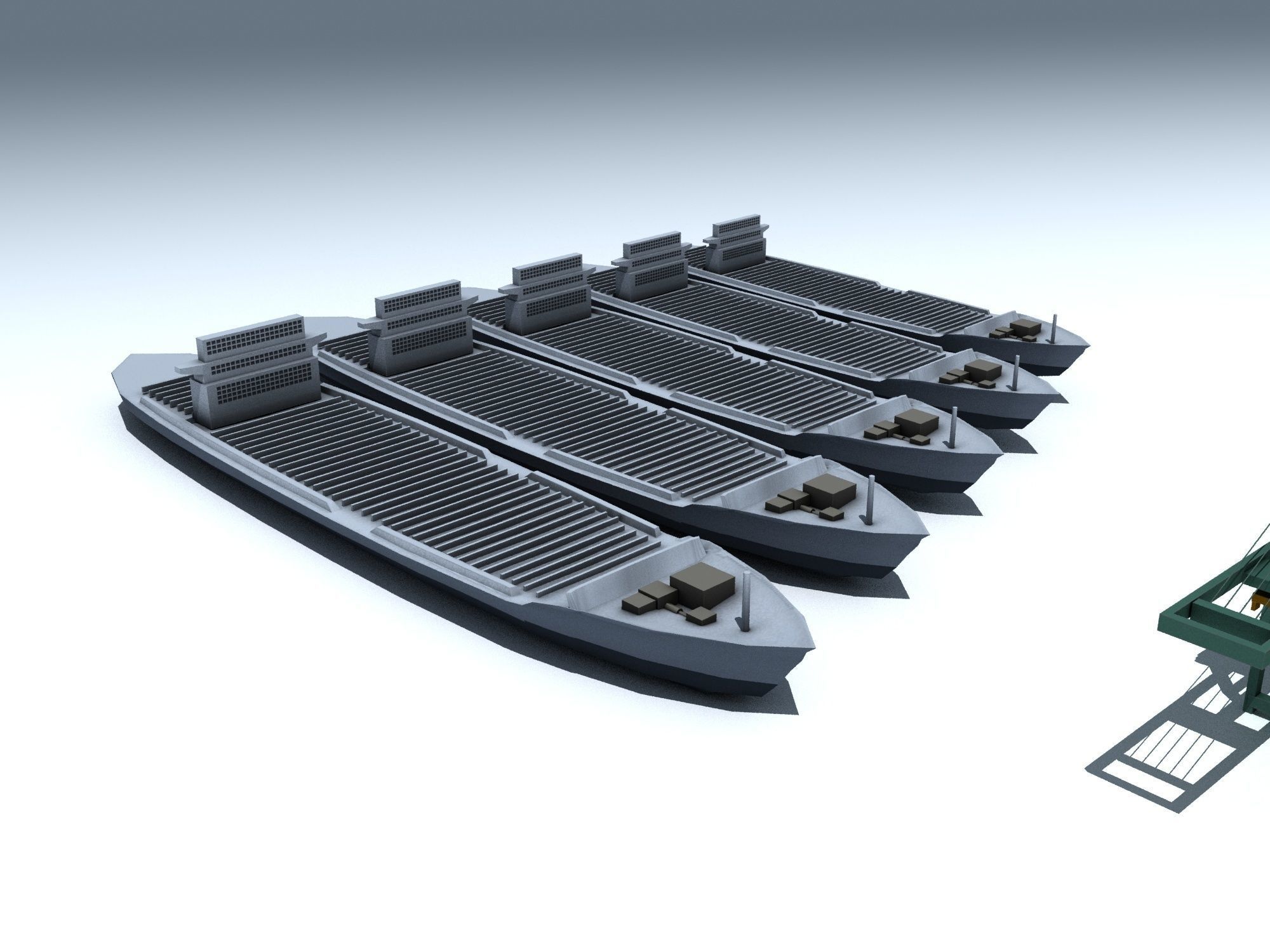 heavy vehicle lowpoly model 3D model_4