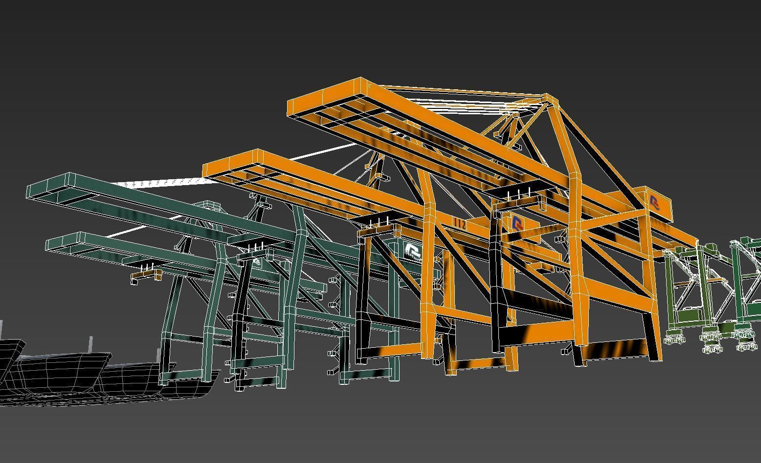 heavy vehicle lowpoly model 3D model_6