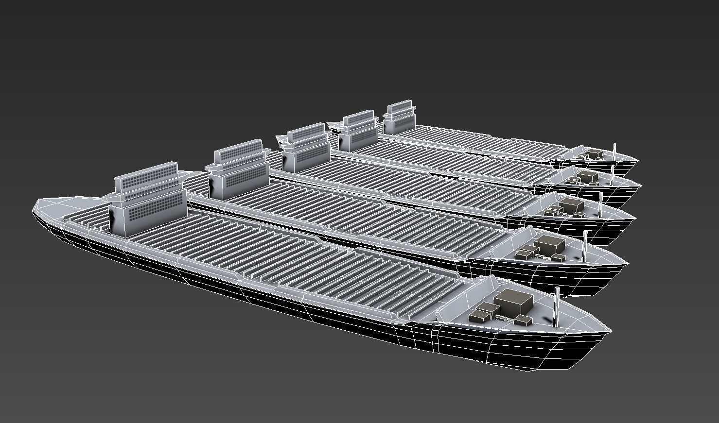 heavy vehicle lowpoly model 3D model_9