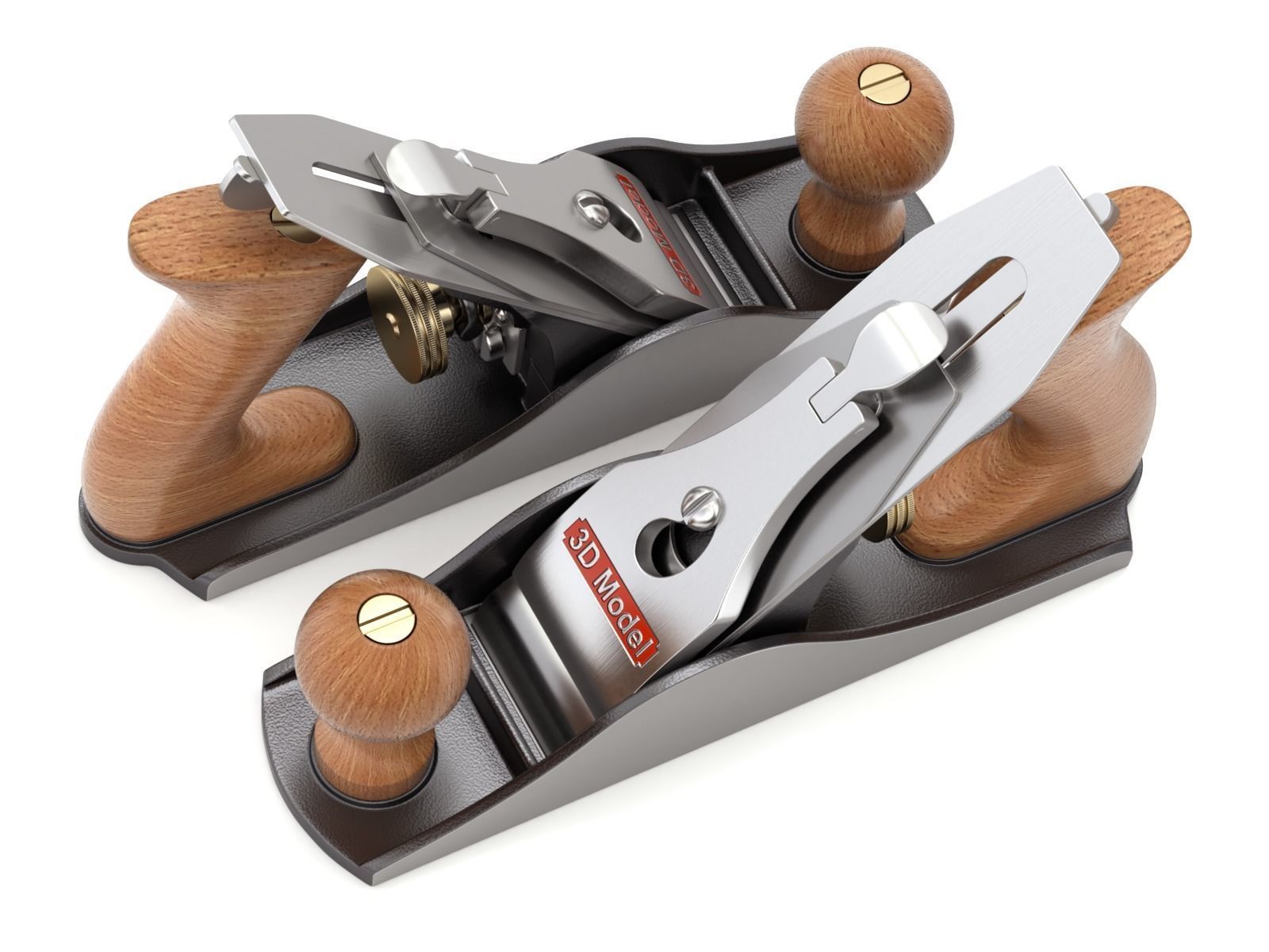 Wood Plane 3D model_9