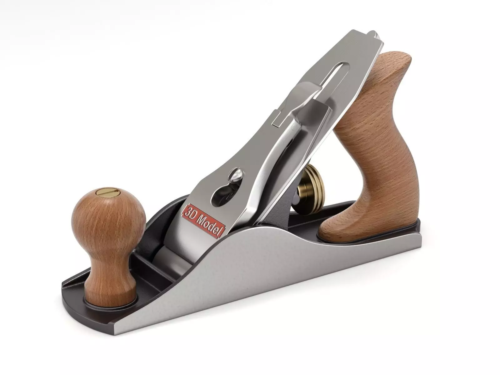 Wood Plane 3D model_0