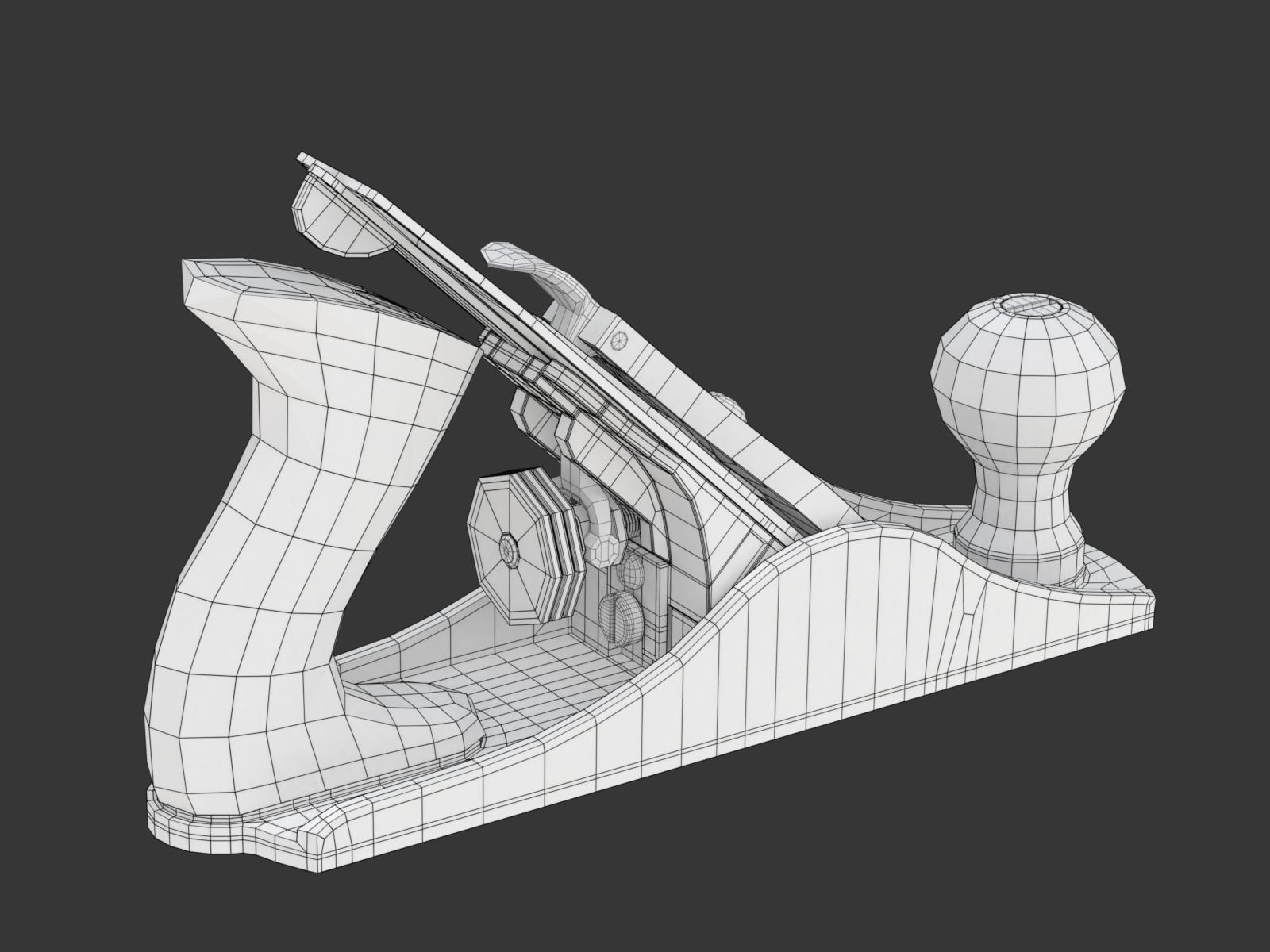 Wood Plane 3D model_24