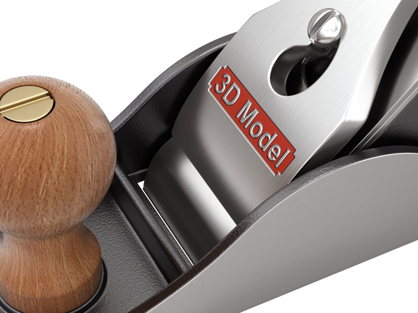 Wood Plane 3D model_3