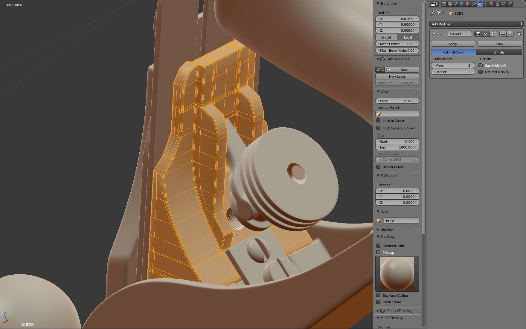 Wood Plane 3D model_21