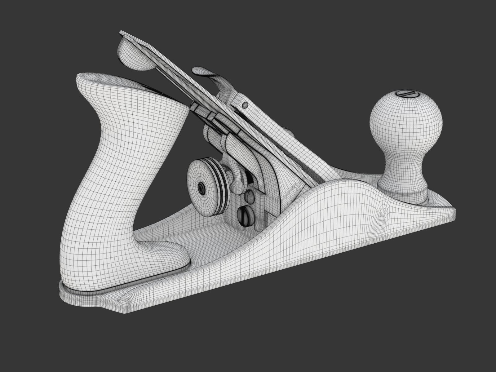 Wood Plane 3D model_31