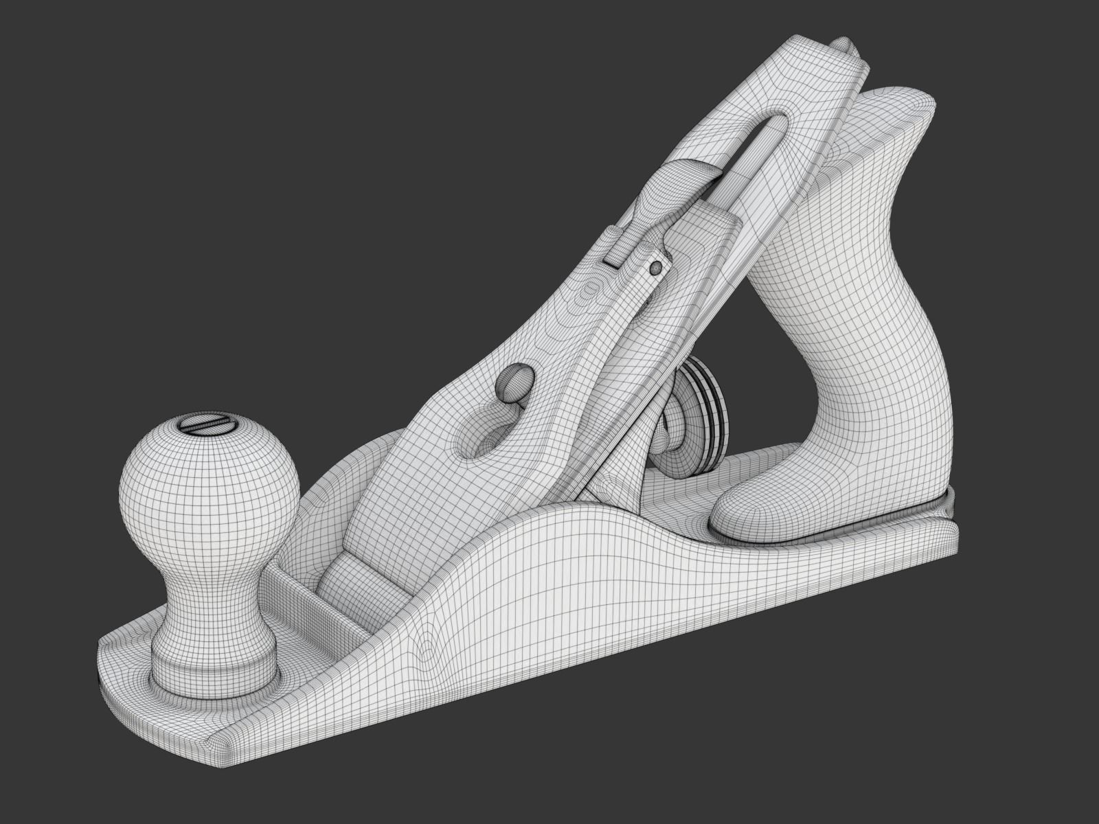 Wood Plane 3D model_30