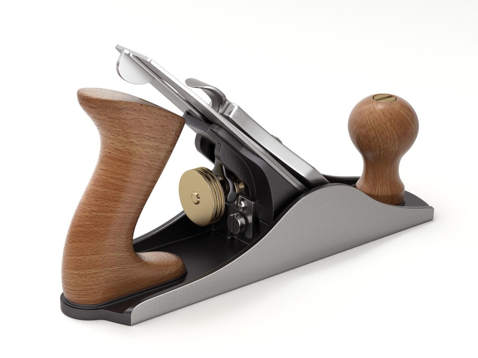 Wood Plane 3D model_2