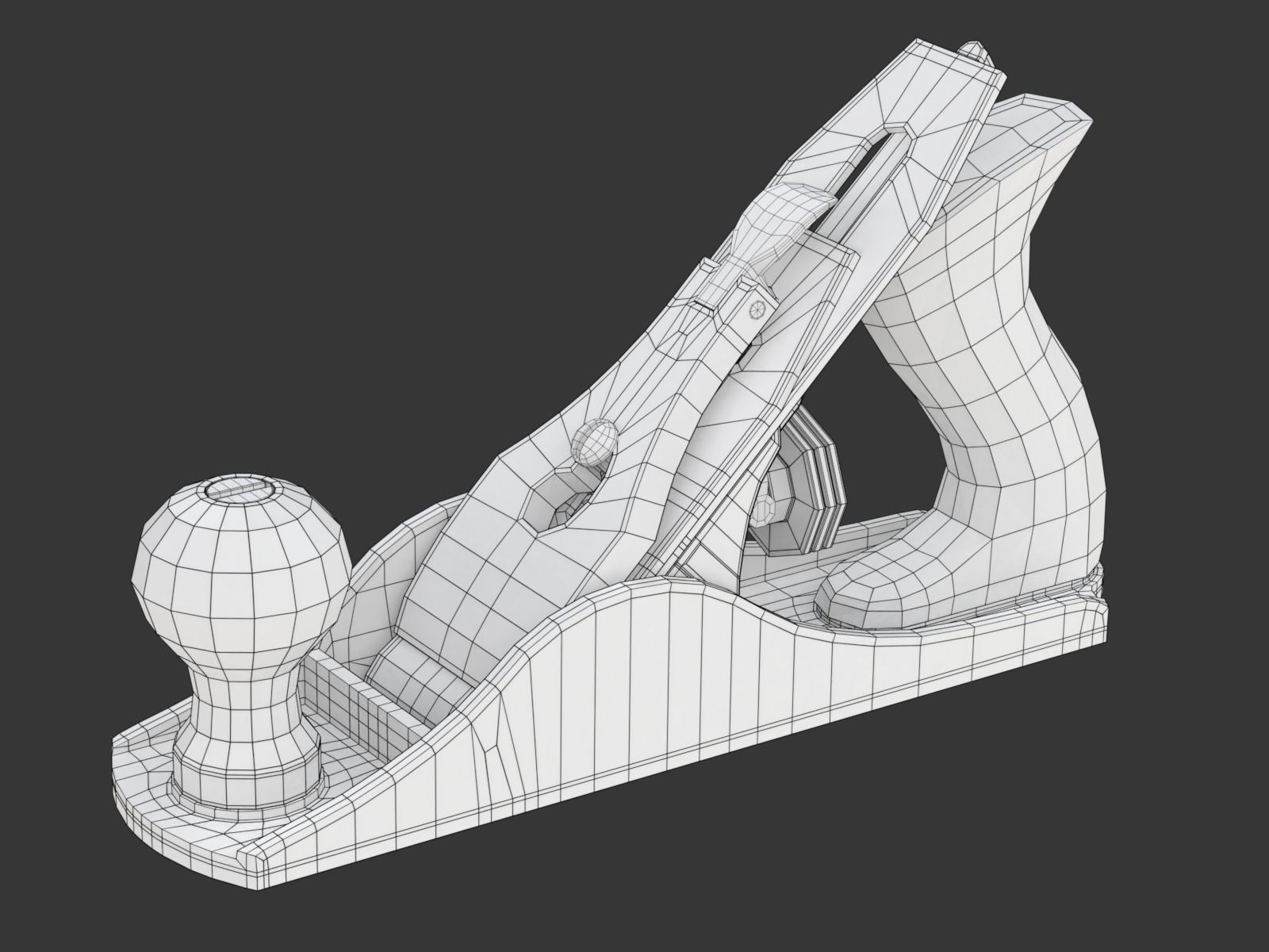 Wood Plane 3D model_23